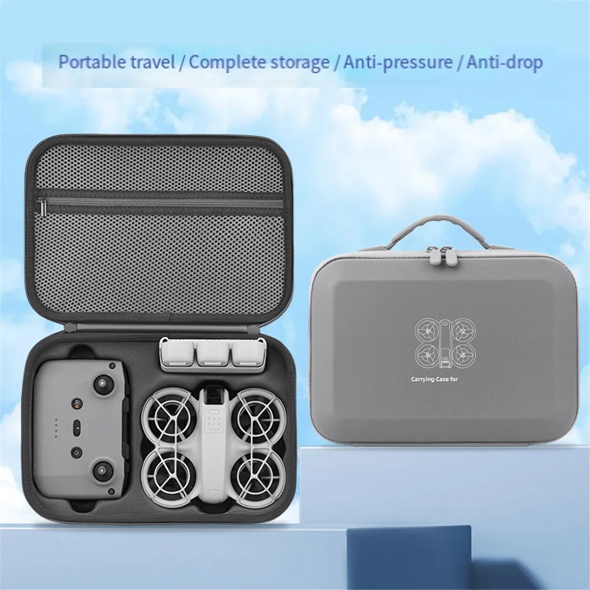 Para dji para controlador acessórios à prova dwaterproof água pu caso de viagem duro saco de armazenamento resistente a quedas protetor de casca dura para dji neo a