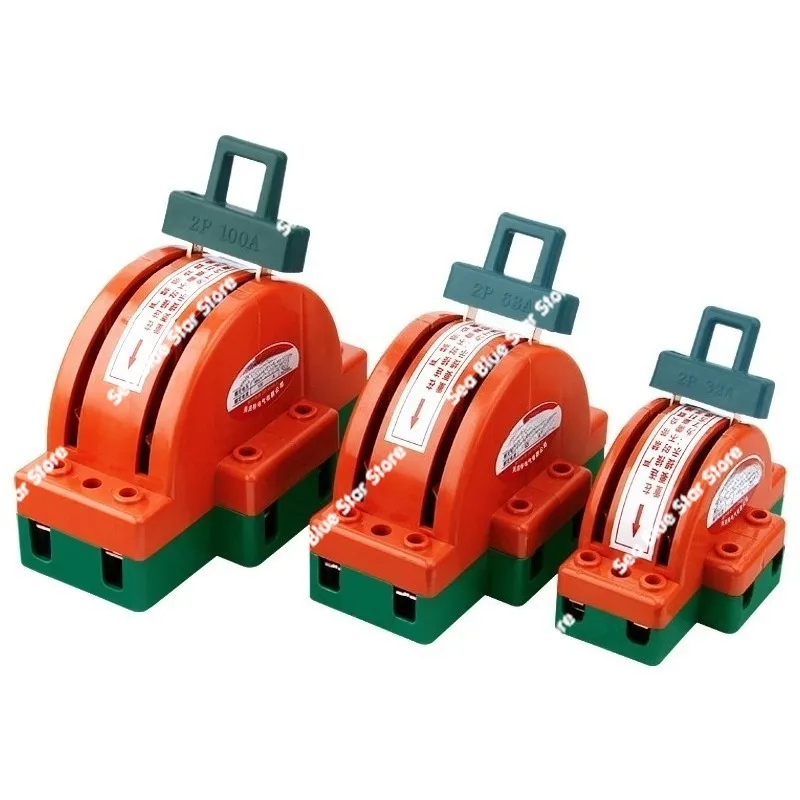 Knife switch Household 220V high power three-phase four-wire knife switch 2P3P4P knife switch
