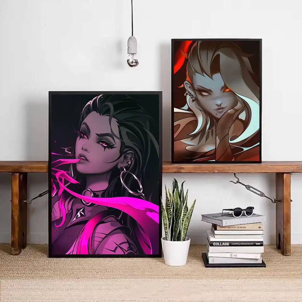 Game V-ValorantS Poster HD Sticky Wall Art Printing Waterproof Home Living Bed Room Bar Aesthetic Decor