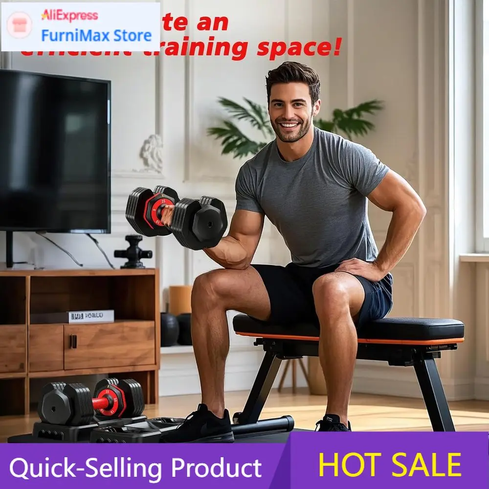 

Популярный набор регулируемых гантелей (2 шт.), 1-5 кг с шагом 10 г, с противоскользящей текстурой, 25-55-80 фунтов, подходит для мужчин и женщин.