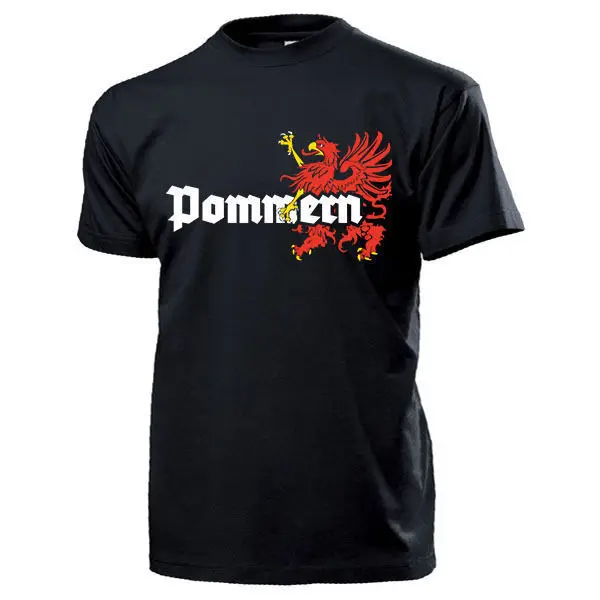 

New Fashion Tee Shirt Pommern Heimat Wappen Abzeichen Emblem Logo Deutschland Greif - T Shirt Cool T-Shirt Fashion Funny New