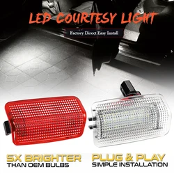 Lumière de courtoisie de porte LED, Toyota Land Cruiser Prado CorTrustCamry Prius Tundra 4Runner Lexus ES IS RX GS LX LS 240 250 300 350