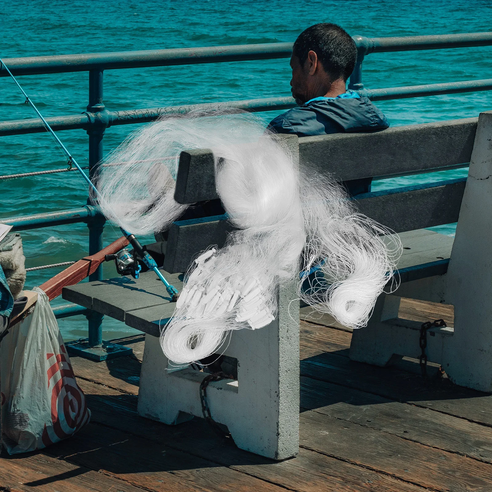 

Single-layer 1.2mx25m Strong Nets High Strength Silk Line Fishing Sticky Net (Single-layer ) Random Color