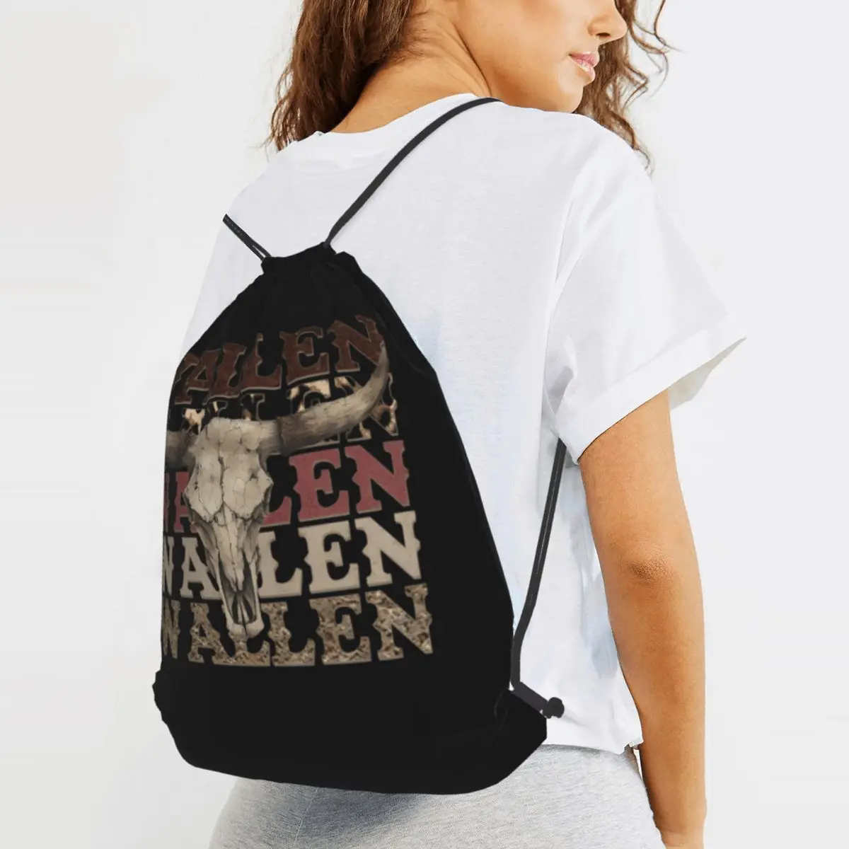 Singer Vintage Music Tour Style 2025 Country Backpacks Casual Drawstring Bags Storage Bag Book Bags for Travel School