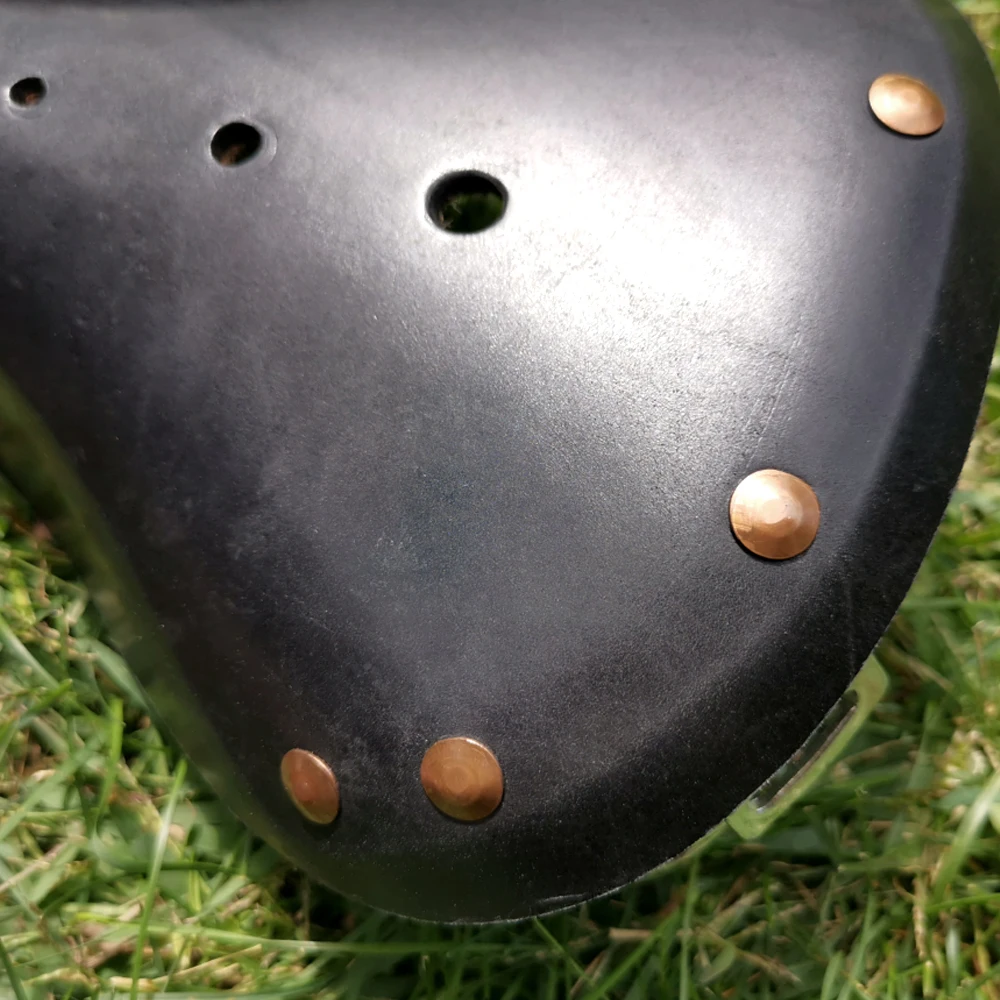 Multi Style Retro-Rindsleder-Fahrradsattel, bequem, erste Schicht Rindsleder, rein handgefertigt, Fahrradteile, G98 – Detail 12