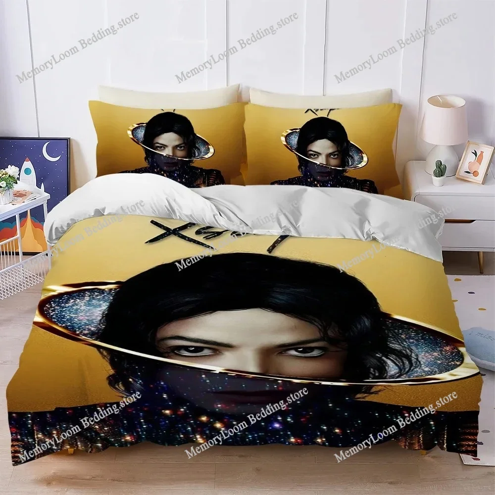 Singer M-Michael Jackson Music Duvet Cover Set tyle Bedding Soft Laundry Cotton Bed Four Seasons Student Dormitory Home Textile7