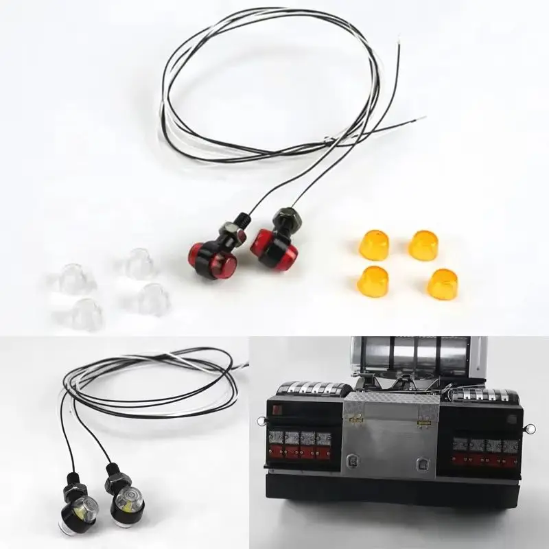 RC Dump Truck LED The Width Light Position/Warning Lamp for 1/14 Tamiya SCANIA 770S R620 VOLVO BENZ Arocs MAN TGX LESU Car