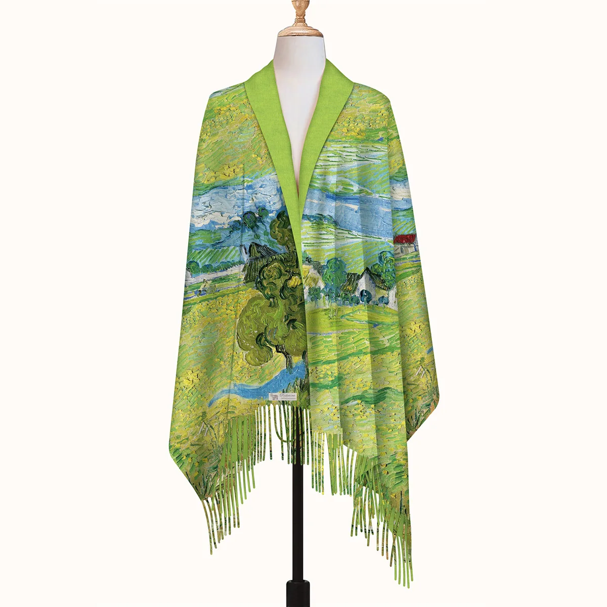 

200x70 см весенний шарф из искусственного кашемира, французская шаль с художественным нежным узором, мягкая, теплая, легко чистится, для повседневной жизни