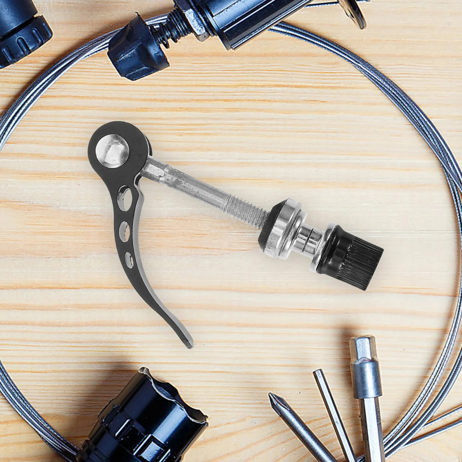 

Aluminum Alloy Quick Release Skewer For Repair Mountain Bicycle Front Rear Axle Hollow Shaft Black