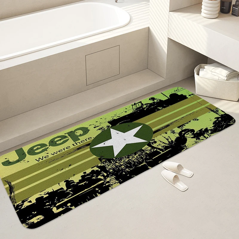 Funny Doormat Z-JEEPs Entrance Door Mat Kitchen Treadmill Rugs Useful Things Home Decorations Washable Non-slip Kitchen Bathmat