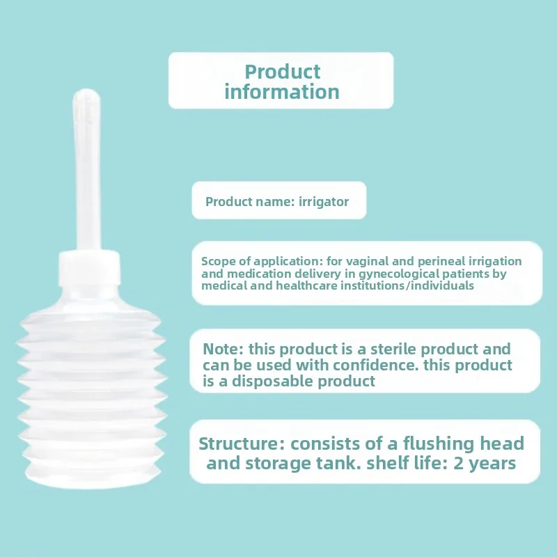 Independent packaging vaginal irrigator disposable gynecological female cleaning private parts examination vaginal irrigator