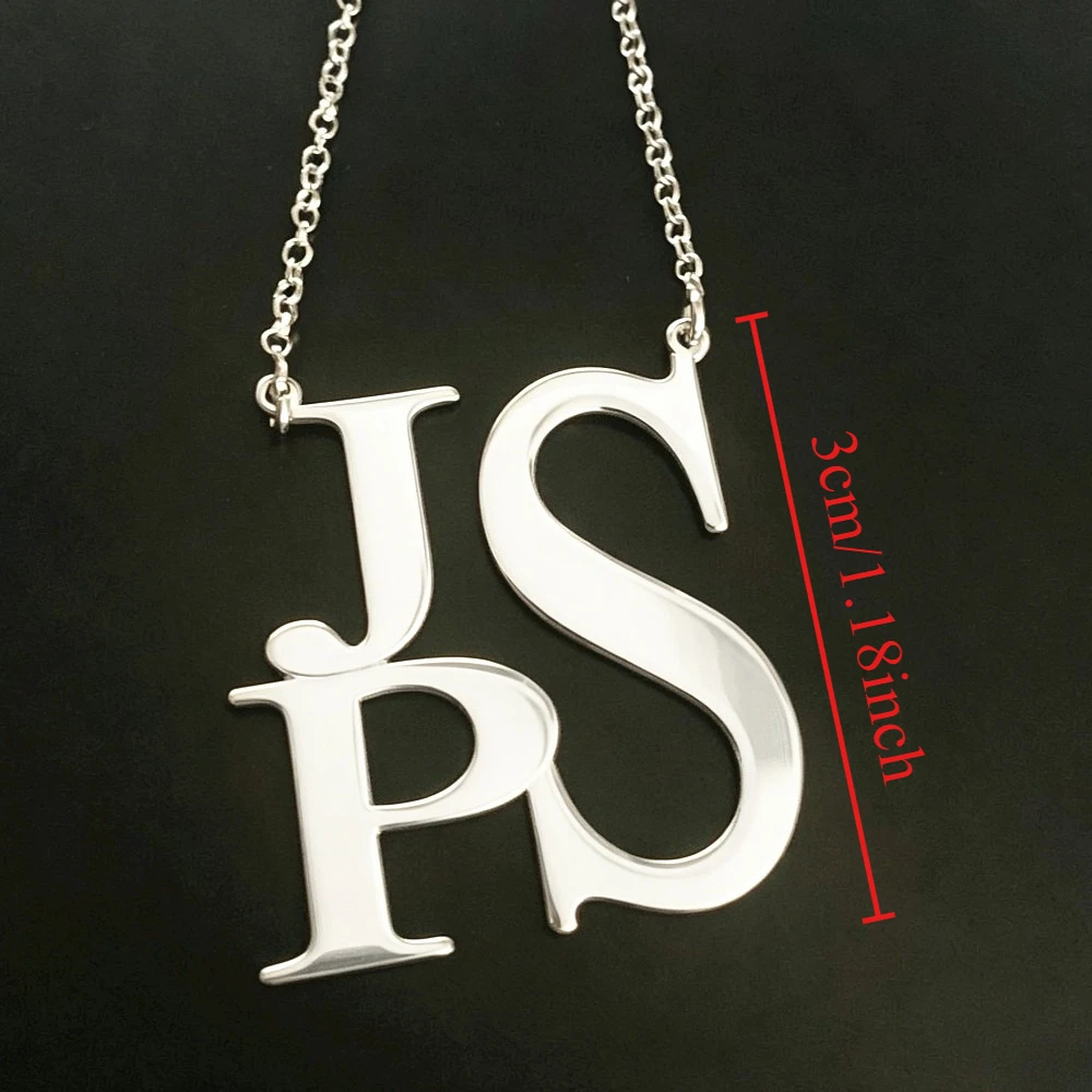 Custom Dainty Initial Name Necklace Fashion Friendship Jewelry Stainless Steel Personalized Nameplate Necklace Best Friend Gift