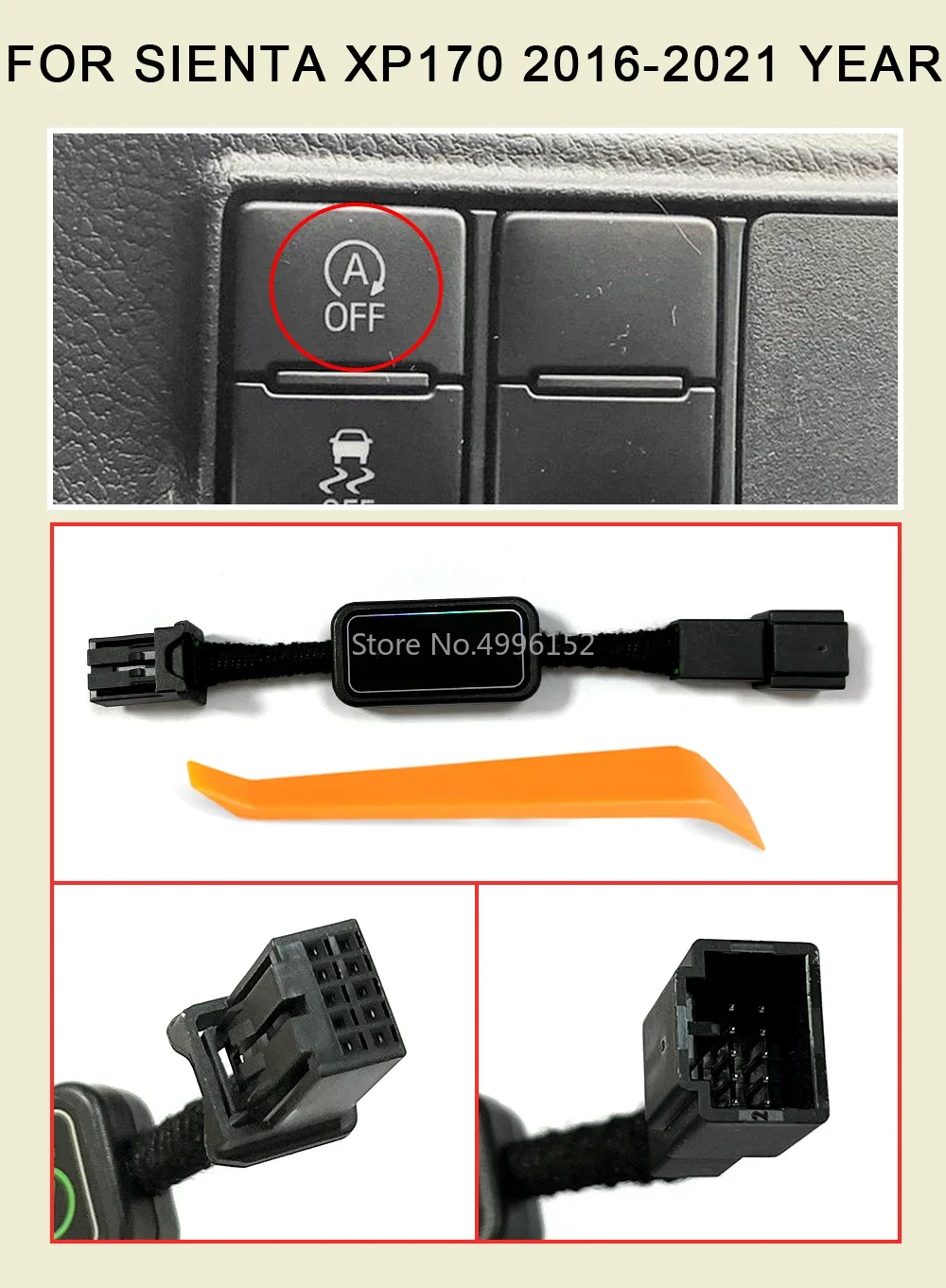 For Toyota Sienta XP170 2016-2021 Car Auto Start Stop Canceller Automatic Stop Start Engine Eliminator Device Plug Disable Cable