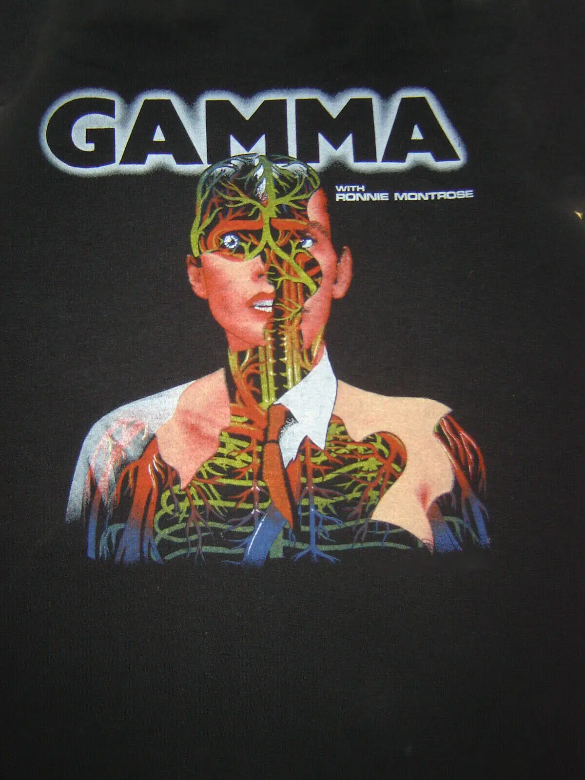 Vintage Concert GAMMA with RONNIE MONTROSE Black Unisex T-Shirt S-234XL AC934