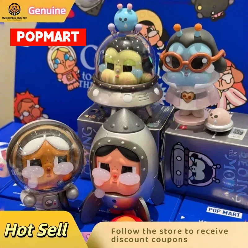 

Genuine POPMART Crybaby Crying To The Moon Series Blind Box Cute Trendy Desktop Ornaments Model Mystery Box Birthday Gift New