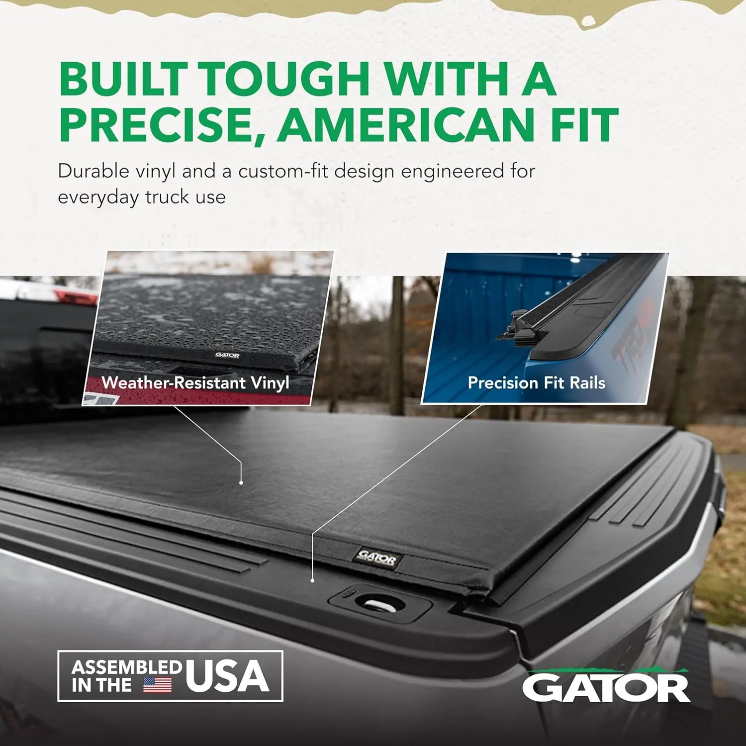 Soft Roll-Up Truck Bed Tonneau Cover for 2019 - 2026 Trucks with 6' 4\