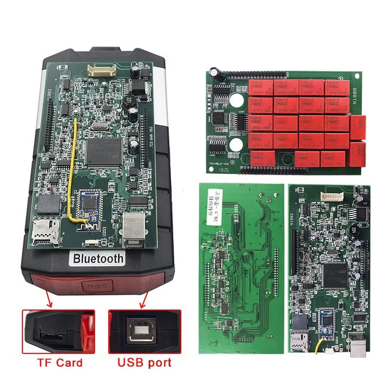 AK DS150E Double Board V9 Bluetooth 21 Relay 2021.11 VCI Automotive Fault Diagnostic Instrument