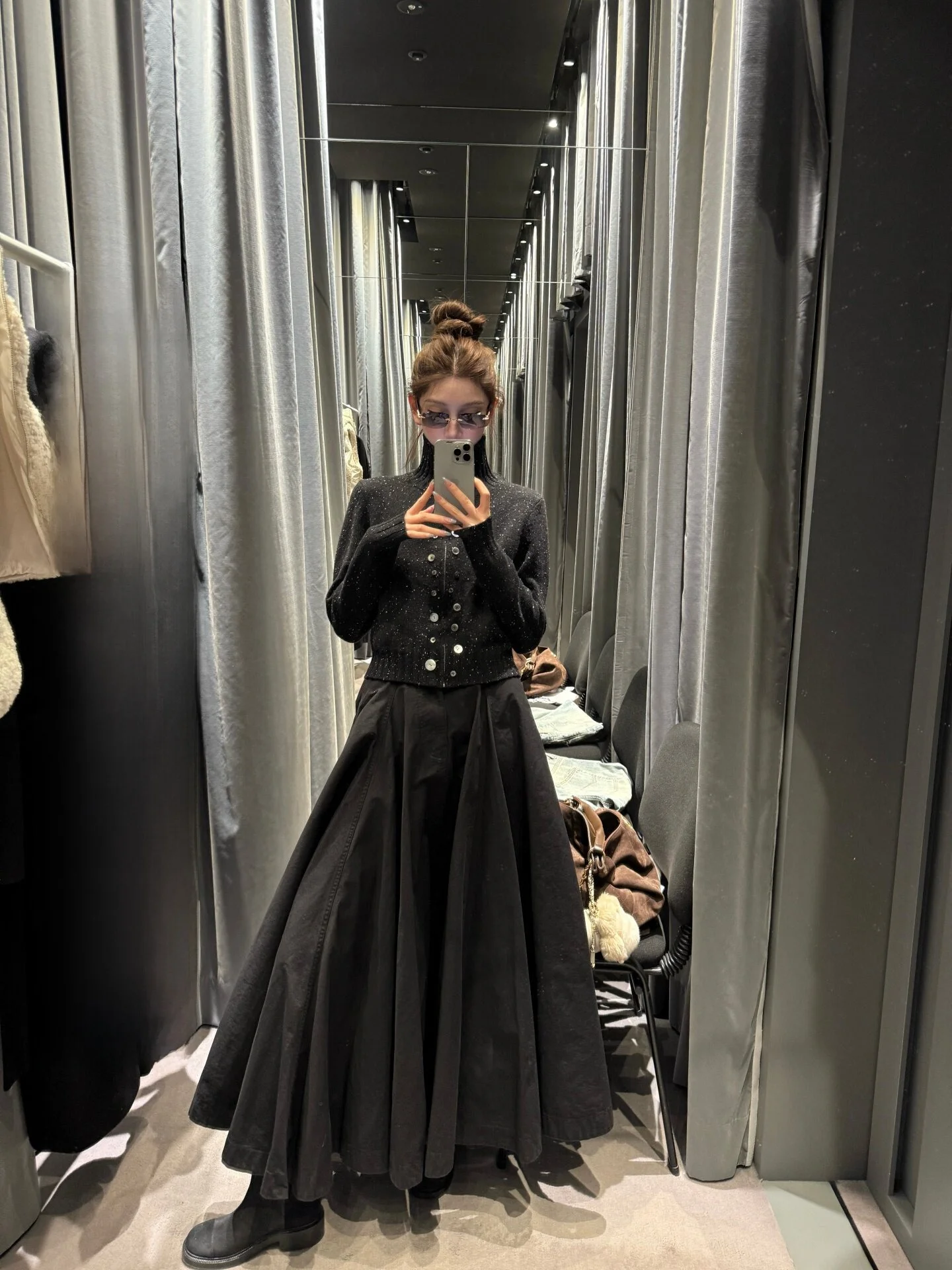 

Комплект женской повседневной одежды Yangzifan BC: модная плиссированная юбка-солнце с высокой талией и топ для работы