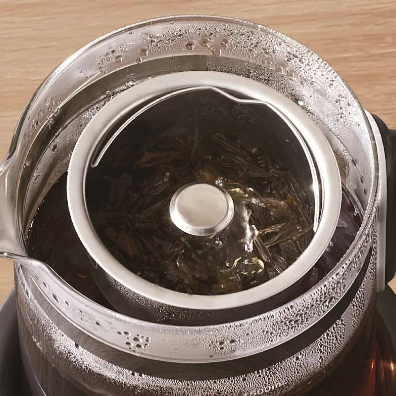 1.5L المنزل غلاية كهربائية الذكية الزجاج البخار إبريق الشاي التحكم في درجة الحرارة الصحة وعاء إبريق شاي بالأعشاب المزهرة متعددة الأغراض إبريق عميق 220 فولت