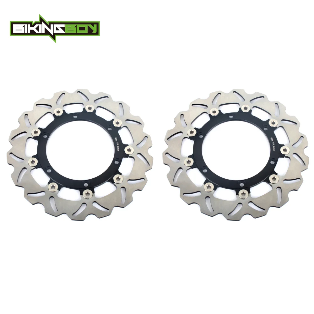 BIKINGBOY For Aprilia ETV 1000 Capenord Rally Raid 01 02 03 04 05 06 07 08 ETV1000 ABS 2001-2008 Front Brake Discs Rotors Disks