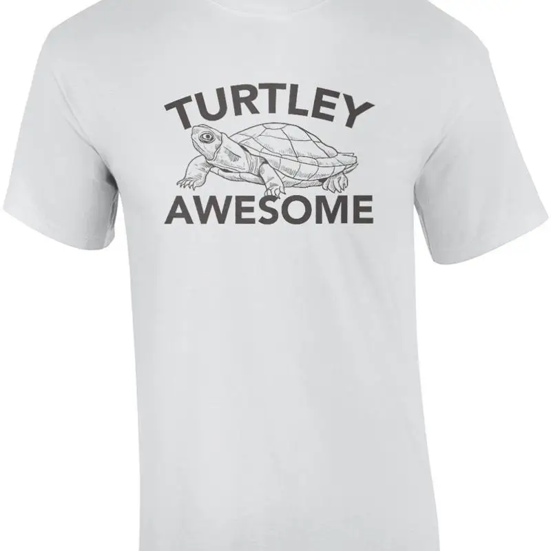 

Turtley Awesome - забавная футболка с изображением каламбур