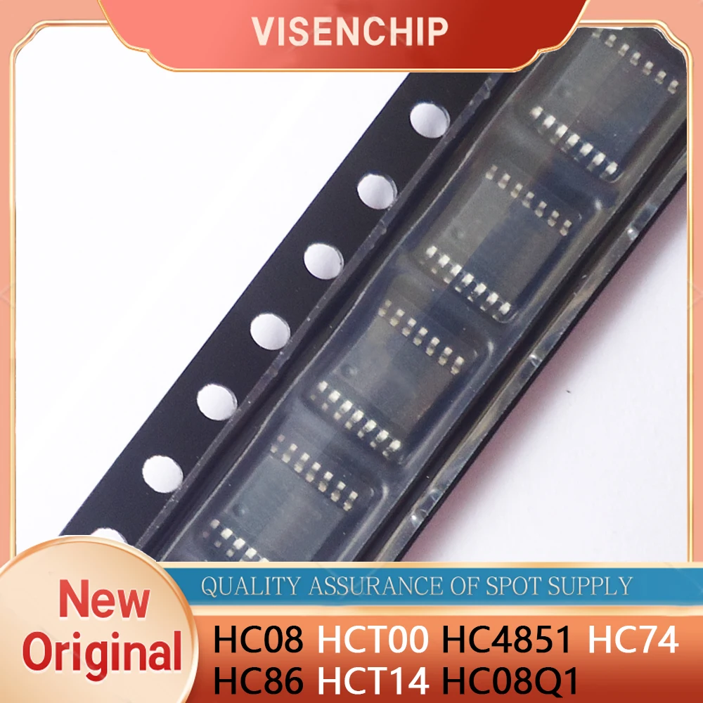 5pieces New HC08 HCT00 HCT14 HC74 HC86 HC4851 HC08Q1 HCTOO 74HC86PW SN74HCT14PW 74HC4851PW-Q100 SN74HC08QPWRQ1 TSSOP-14