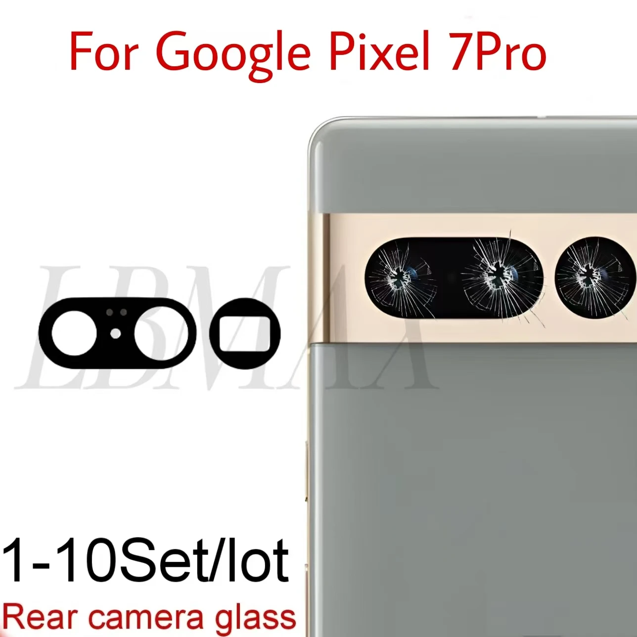 

1-10 шт., замена стеклянной крышки объектива задней камеры для Google Pixel 7PRO 7 pro, стекло камеры с клеевой наклейкой, запасные части