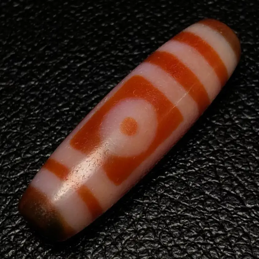 Himalayan Ancient Tibetan DZI Beads Old Agate Red 2 Eye Totem Amulet Pendant