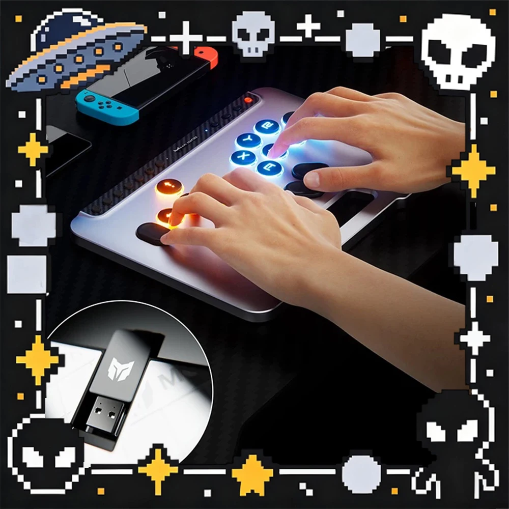 MOJHON DOUJIANG Leverless Controller Fighting Keyboard Kaihua Customized Biaxial Gaming Keyboard Full-Key Support For Hot Plug