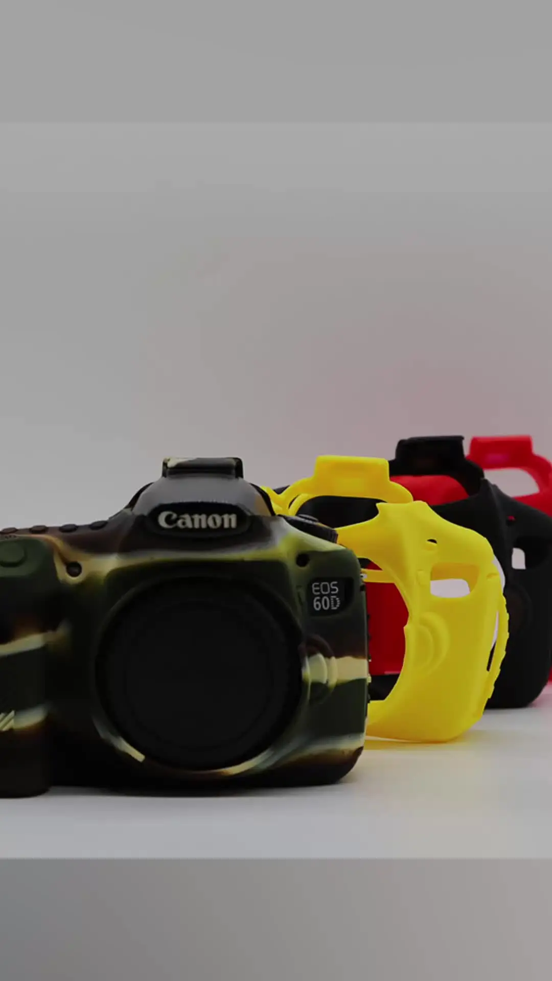 Soft Silicone Armor Body Case For Canon EOS 60D Protective Camera
