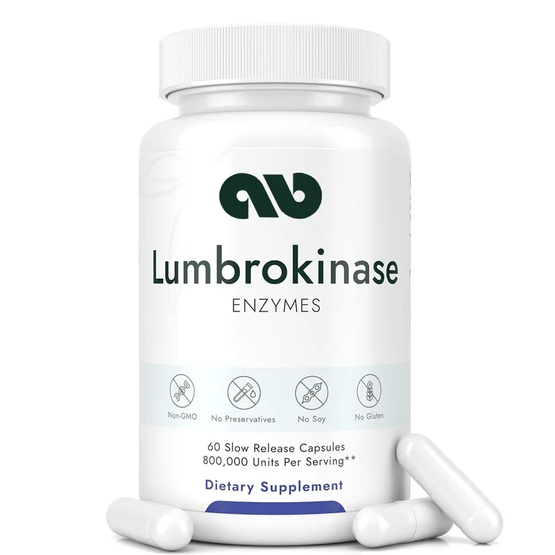 Powerful Lumbrokinase Supplement - Lumbar Enzyme Capsules for Energy Support, Digestion, Detoxification,Cognition,and Gut Health