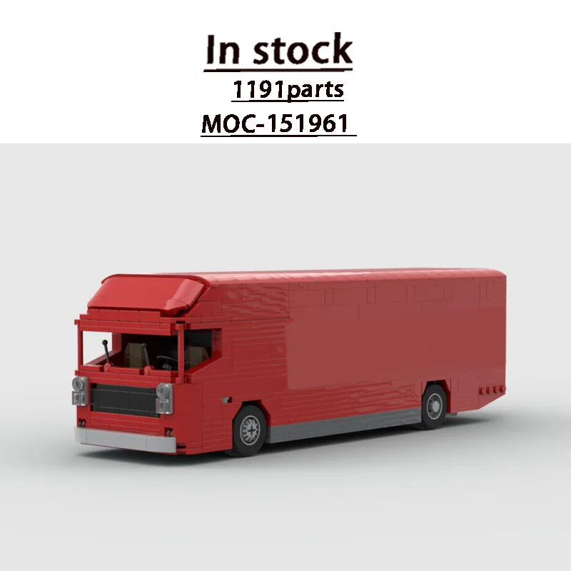 

MOC-151961 Urban Traffic Container Trailer Truck Building Block Model 1191 Parts MOC Creative Boys Children's Birthday Toy Gift