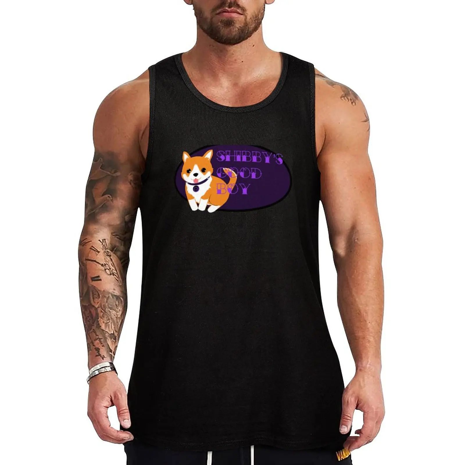 

Shibby's Good Boy Tank Top anime t-shirts bodybuilding for men men gym Gym T-shirts for men
