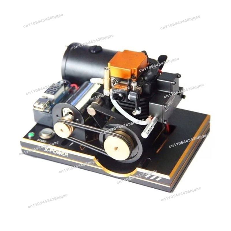 Miniature Four-stroke 12v  Methanol DC Generator with USB Mobile Phone Charger Digital Display