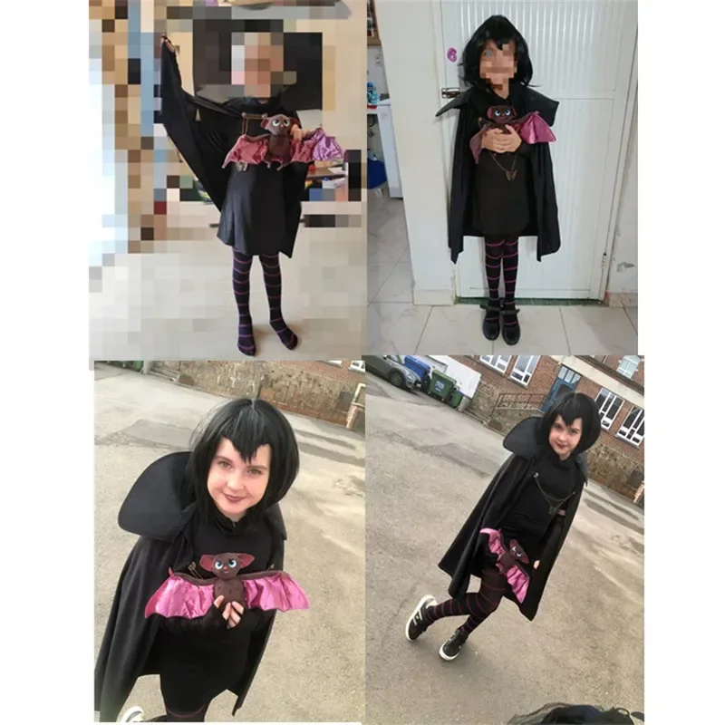 New Carnival Halloween Costumes For Girls Purim Hotel Transylvaniaing Mavis Cosplay Fancy Dress Vampire Child Adult Women MN9