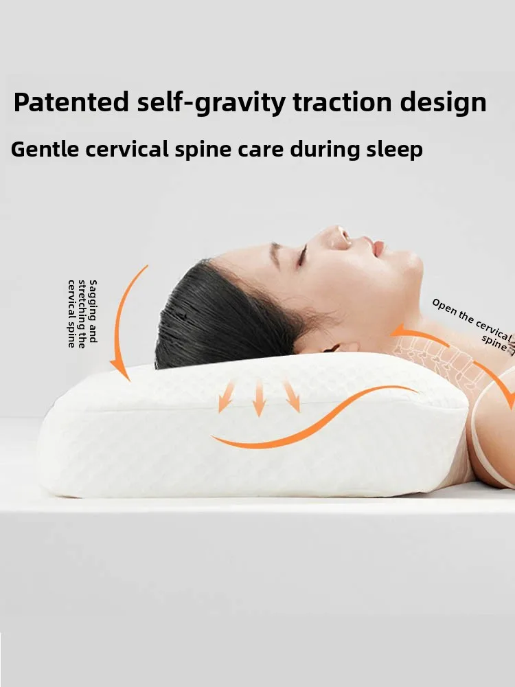 Natural latex pillow imported genuine latex traction neck sleep pillo w c ore rubber cervical spine