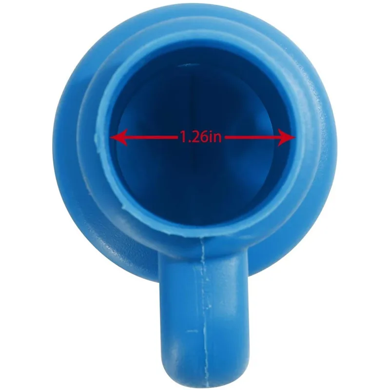 6Pcs Trampoline Enclosure Pole Caps with Screws 0.98/1.26/1.5”Diameter Waterproof Durable Safety Leisure Spare Part for Net Hook