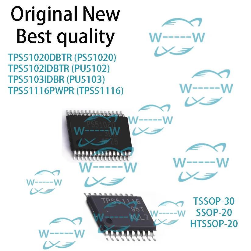 5-30 PCS) TPS51020DBTR PS51020 TPS5102IDBTR PU5102 TPS5103IDBR PU5103 TPS51116PWPR TPS51116 TPS51020 TPS5102I TPS5103I IC CHIP
