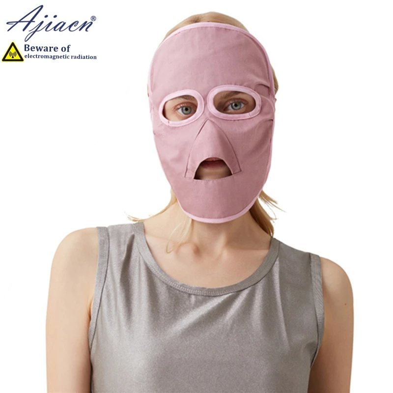 Recommend anti-radiation mulberry silk lining face mask Protecting facial health electromagnetic radiation shielding face mask