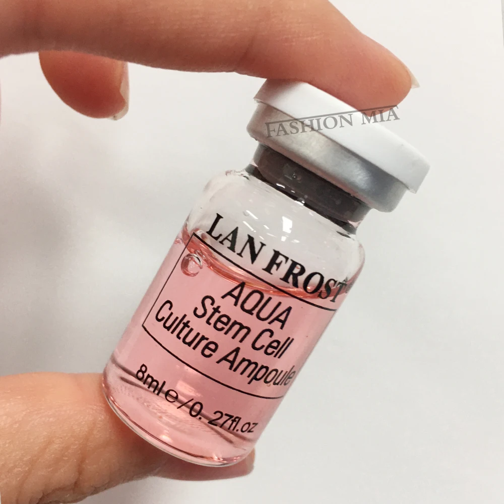 كوريا 8 مللي أكوا الجذعية ثقافة الخلية أمبولة مجموعة مصل الوجه حمض الهيالورونيك تبييض ترطيب تقليص المسام العناية بالبشرة