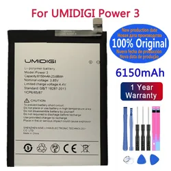 2024 lat 100% oryginalna bateria UMI dla Umidigi Power3 Power3 6150mAh wysokiej jakości bateria do wymiany do telefonu komórkowego + narzędzia