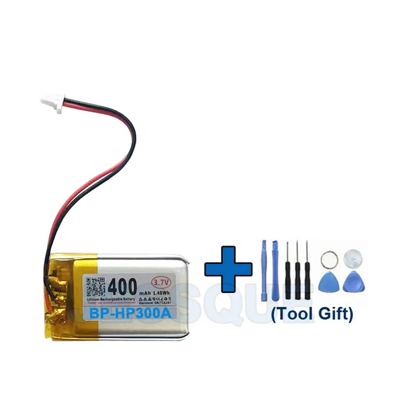 Tools Gift + 400mAh BP-HP300A Battery For Sony DR-BT21 DR-BT22 DR-BT21G DR-BT21IK DR-BT21GB Headset