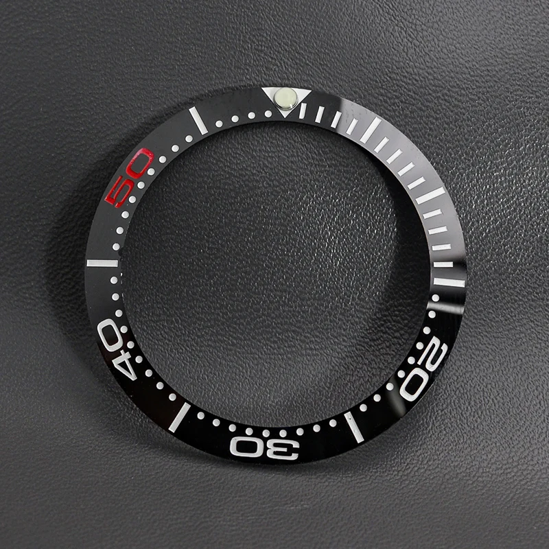 38*30.5mm Sloping Ceramic Bezel Insert Replacement of Watch Accessories Fit Seamaster 300M GMT 600M Case