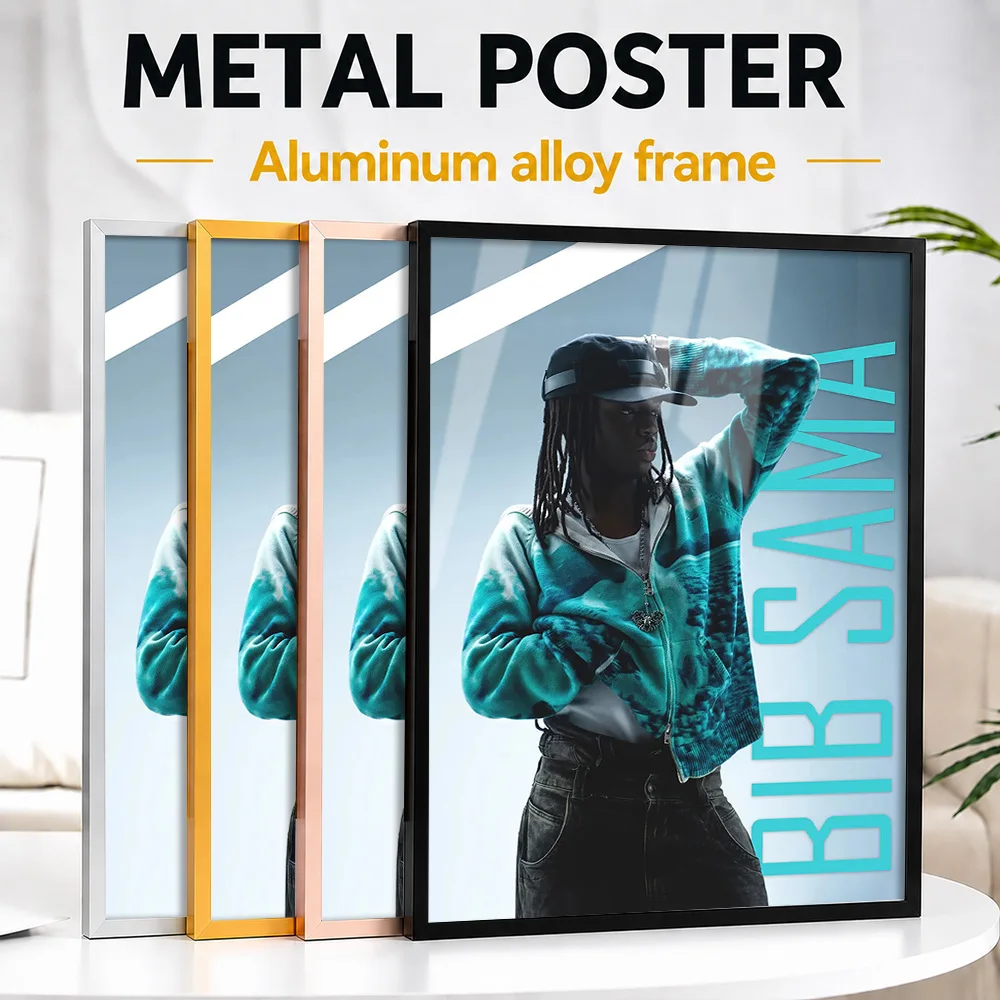 Bib Sama Rapper Metal Poster With Aluminum Alloy Frame Personalized Hip Hop Tribute Wall Art Ideal For Singer Fans In Music Room