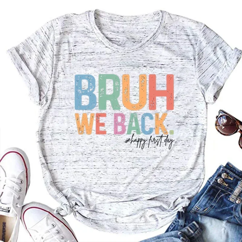 

We Back Happy First Day Tshirt Back To School Tee First Day Teacher Shirts Teacher We Back Teacher Tops Vintage M