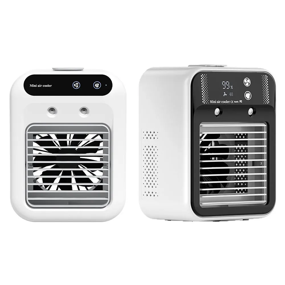 

Резервуар для воды, мини-охладитель воздуха, тихий персональный охлаждающий вентилятор с увлажнителем, настольный вентилятор для спальни, офиса и кемпинга