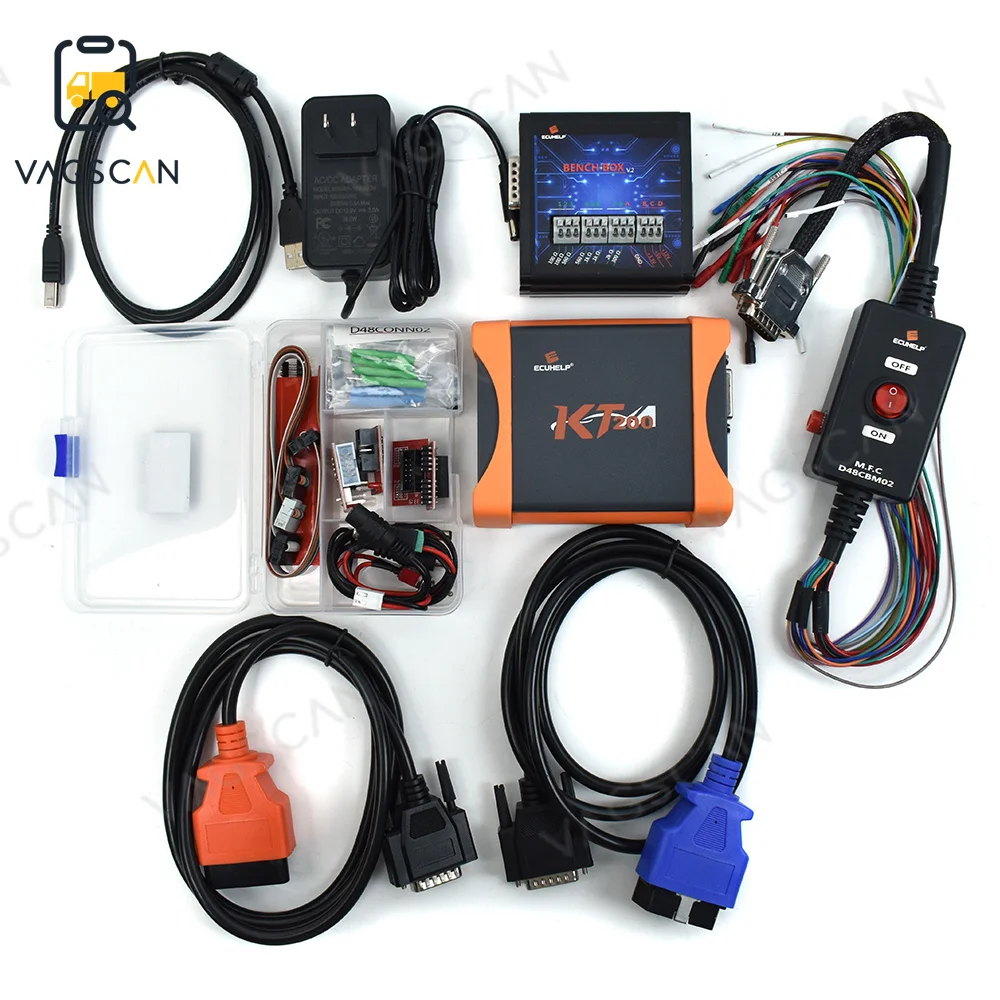 2023 PROGRAMMER Support ECU Maintenance Chip Tuning DTC Code Removal OBD2 Reading and Writing New models Added KT200 TCU ECU