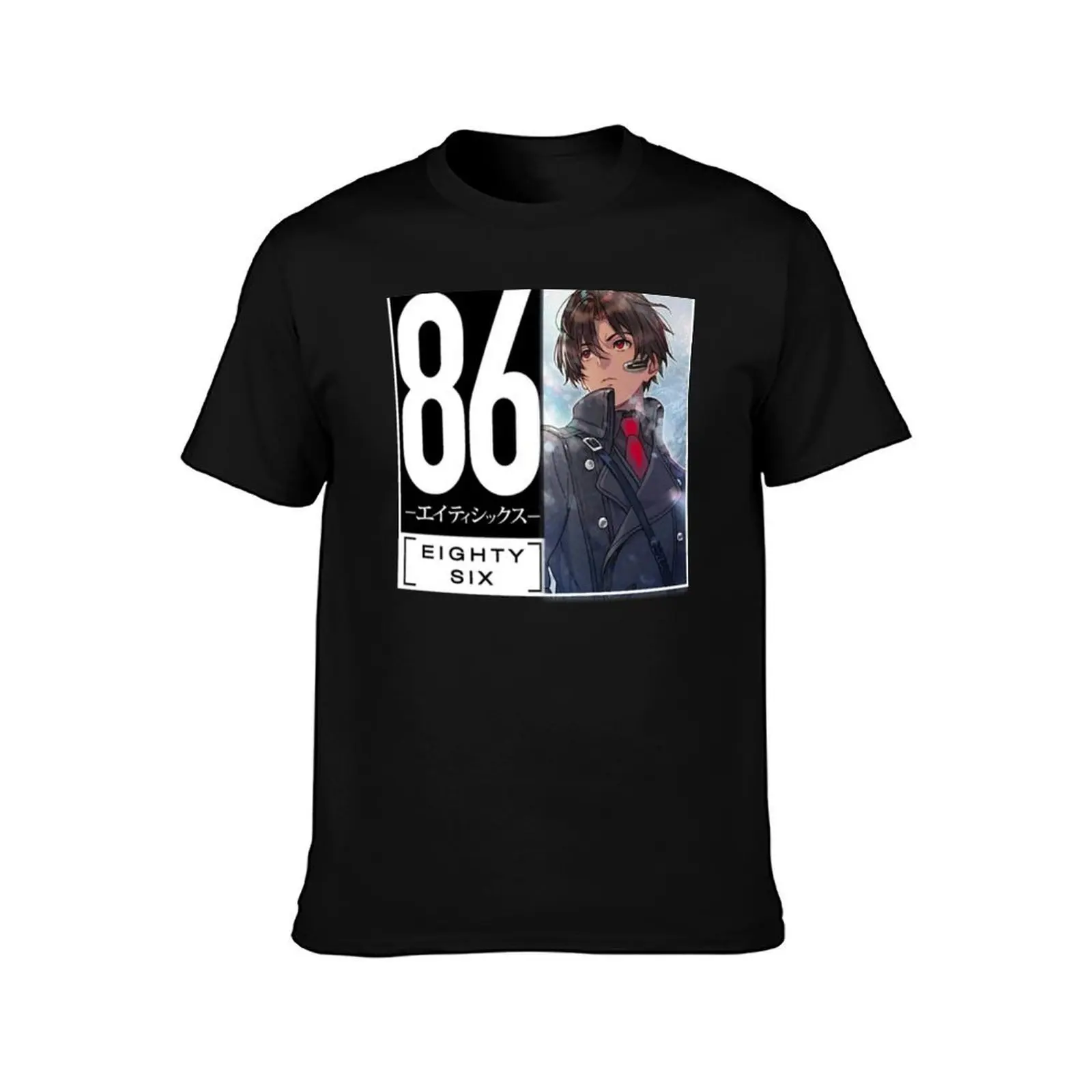 Shinei Nozen 86 Eighty Six T-Shirt, Summer Casual Cotton Tee, Oversized Streetwear Tops, Vintage Graphic Print, Unisex Men Women