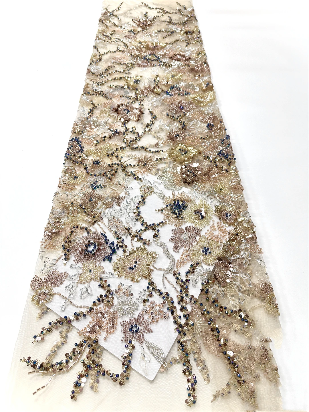 African Lace French Sequin Fabric 2026 High Quality Embroidery Tulle Lace Fabrics With Beaded For Nigeria Wedding Dress Sewing