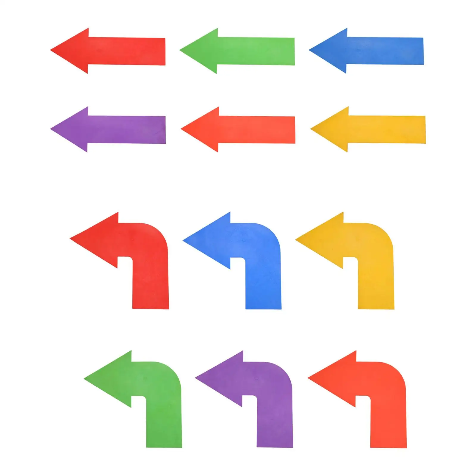 6x Arrow Directional Arrow Stickers Badminton Training Equipment Marking Lines